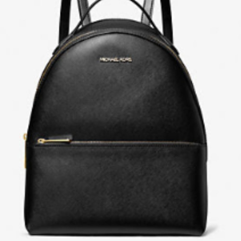 Michael Kors Sheila Medium Faux Saffiano Leather Backpack